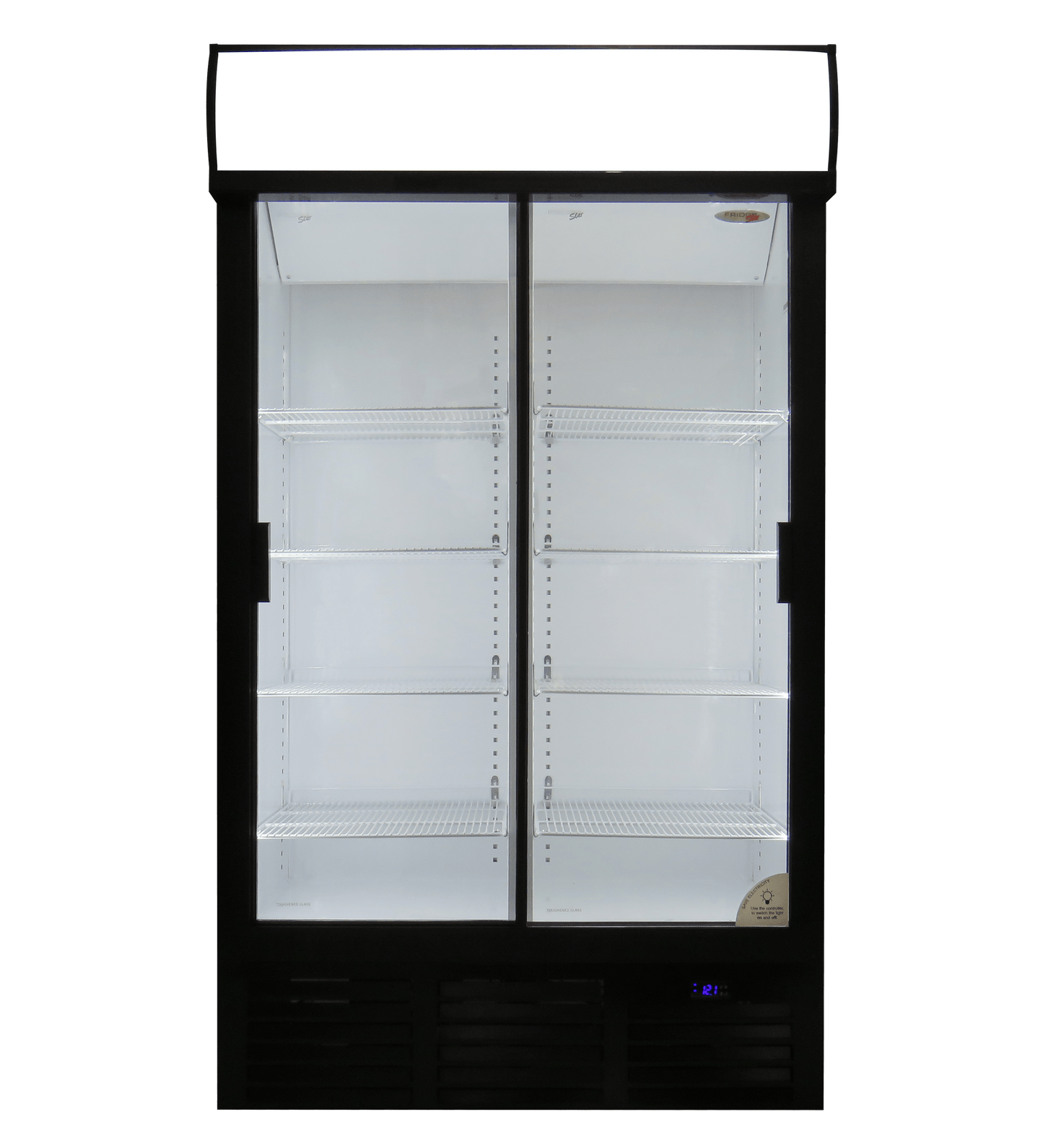 ES1140SL Fridge Star slimline sliding doors beverage cooler