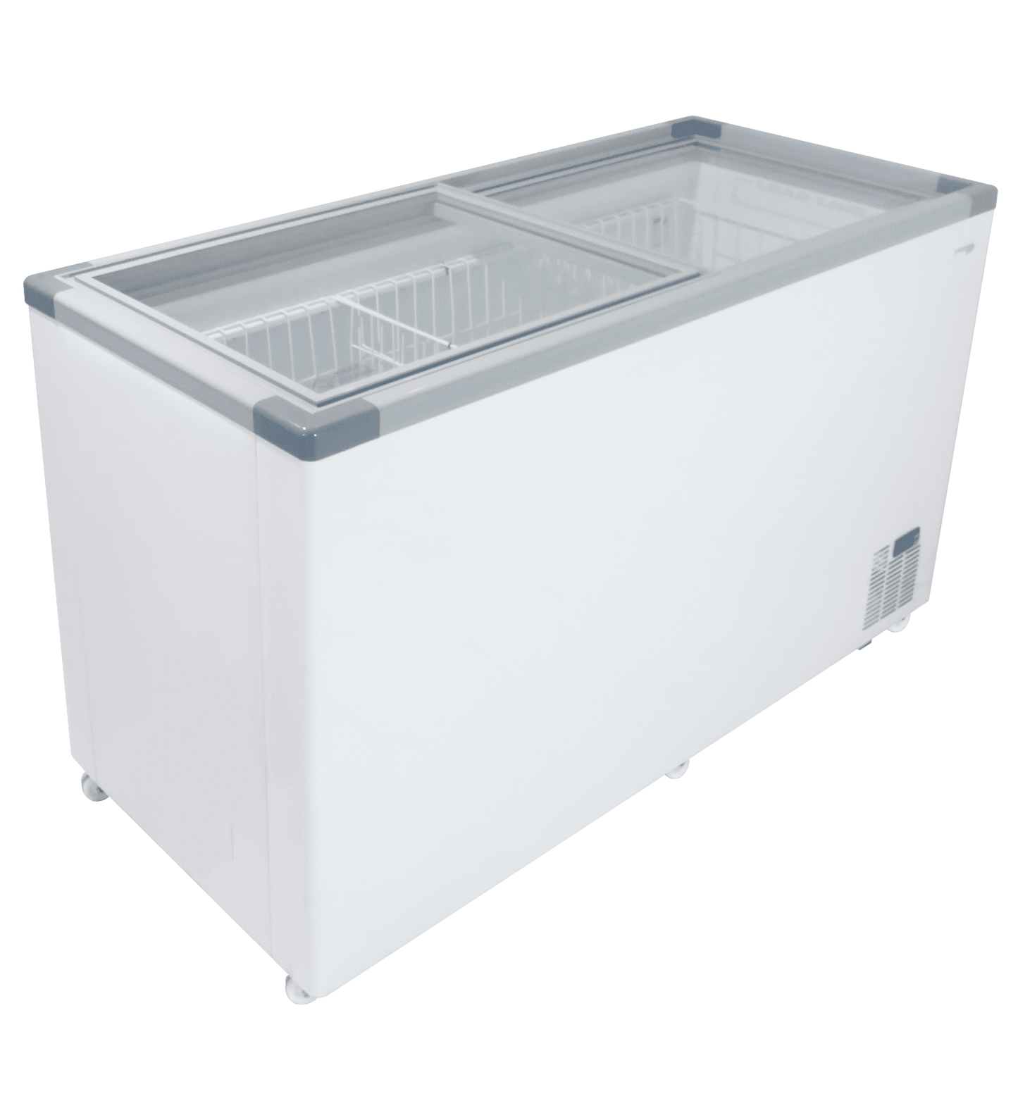 VL525 Fridge Star glass top freezer