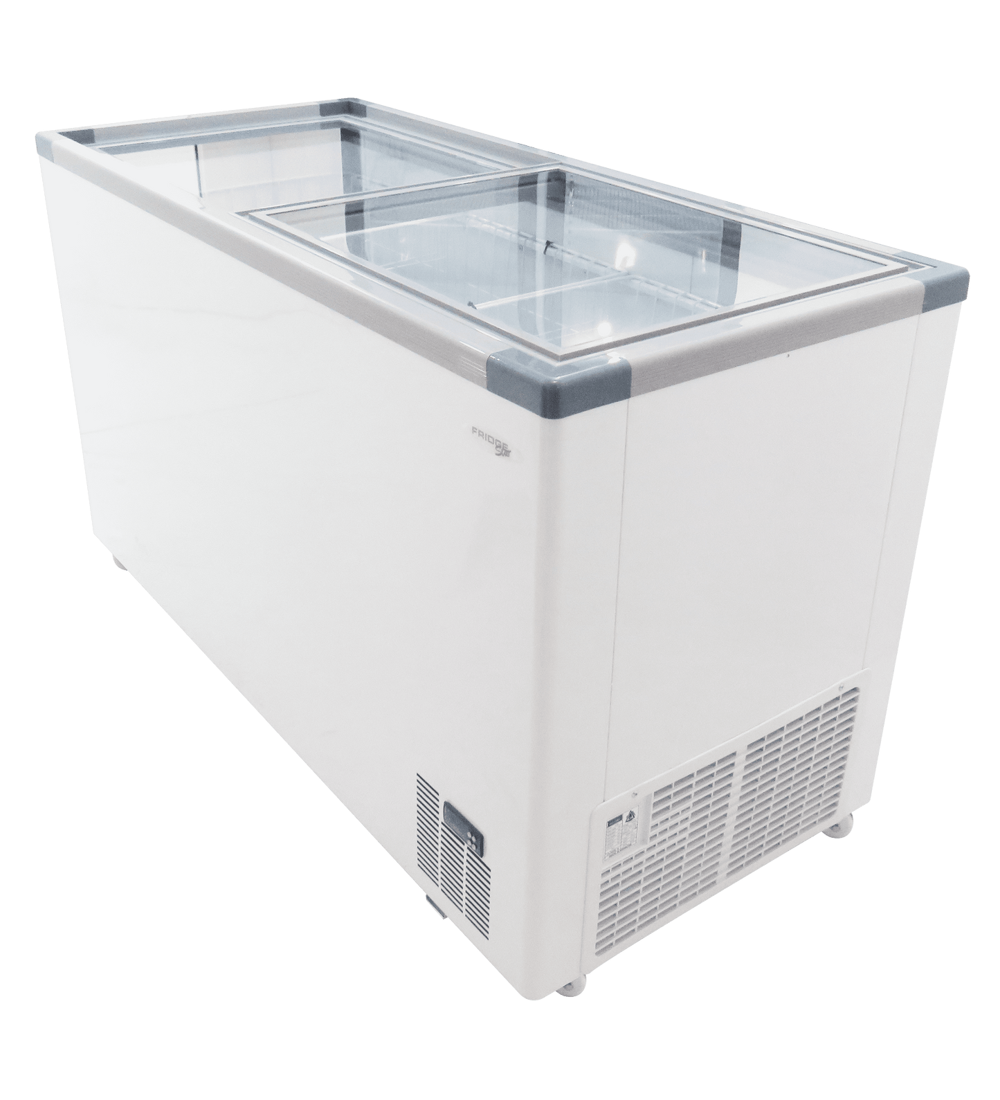 VL525 Fridge Star glass top freezer