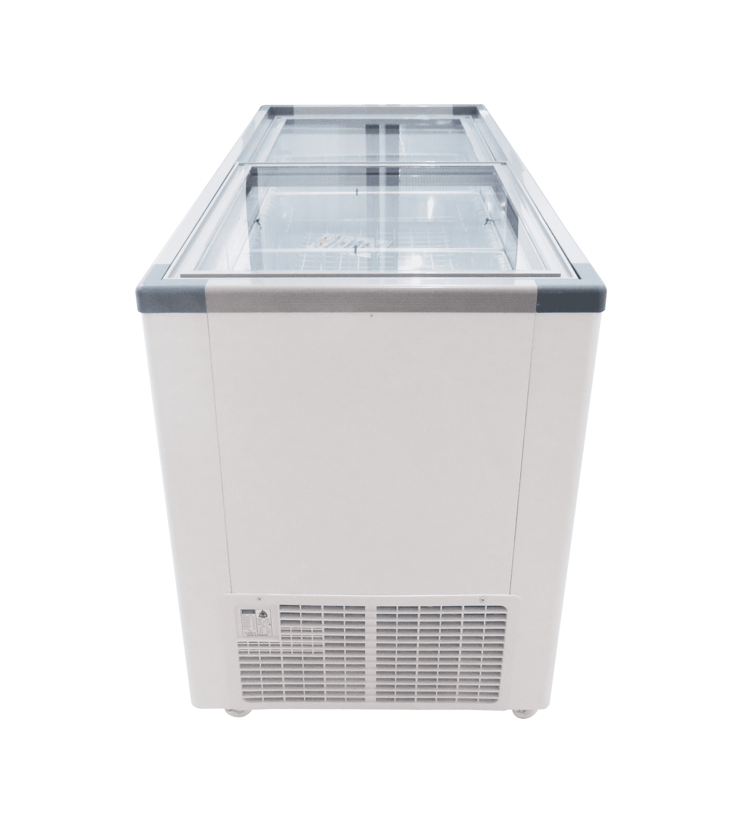 VL525 Fridge Star glass top freezer