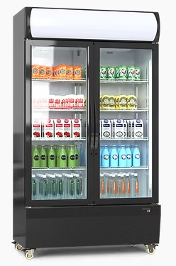 Grandé-Lite Bottle Cooler - Double Hinged Door (730L) Black