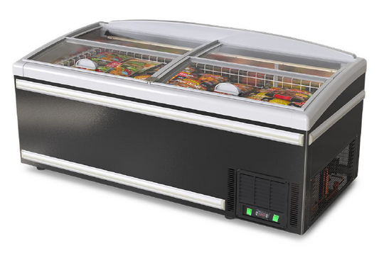 Grandé-Lite Glass Top Plug-In Island Freezer Cluster End 1.850m (600L)
