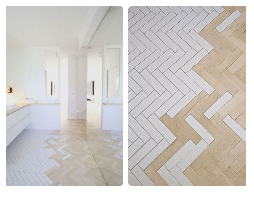 HERRINGBONE White – Authentic Herringbone, AC4/W32-V4, 12mm (4-sided V Groove) Panel size 606 x 101 x 12mm 2.20m²/box