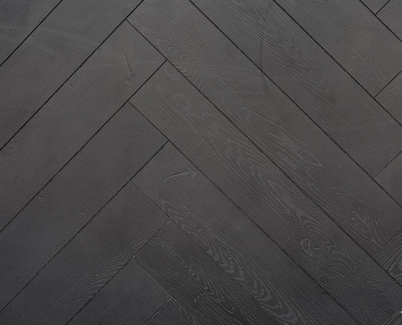 Herringbone Black – Authentic Herringbone, AC4/W32-V4, 12mm (4-sided V Groove) Panel size 606 x 101 x 12mm 2.20m²/box