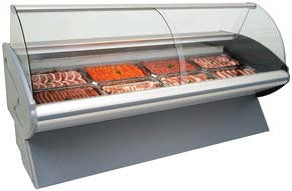 JUST REFRIGERATION CG1830MC/AE 1.8M CURVED GLASS MEAT DISPLAY FRIDGE