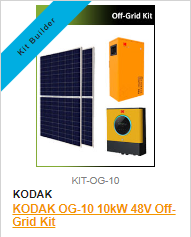 KODAK OG-10 10kW 48V Off-Grid Solar Kit
