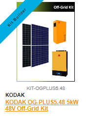 KODAK OG-PLUS5.48 5kW 48V Off-Grid Solar Kit
