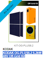 KODAK OG-PLUS6.2 6.2kW 48V Off-Grid Solar Kit