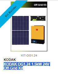 KODAK OG1.24 1.5kW 24V Off-Grid Kit