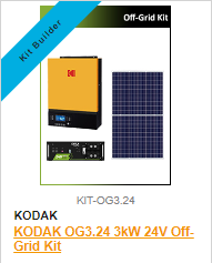 KODAK OG3.24 3kW 24V Off-Grid Solar Kit