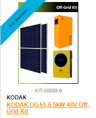 KODAK OGS5.6 5kW 48V Off-Grid Solar Kit