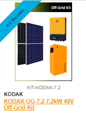 KODAK Solar Off-Grid Inverter KIT-KODAK-7.2 - Kit for OG-7.2