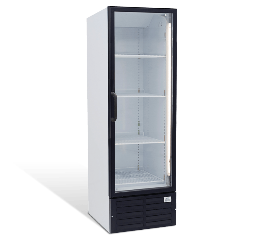 Just Refrigeration URF635AAIH Single glass door freezer - 571Lt (4 Shelves)