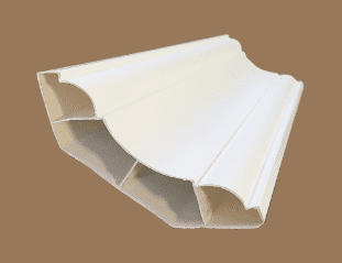 PVC CORNICE S2-LX 115MM X 2M MATT WHITE.