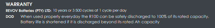 REVOV 2nd LiFe R100 Lithium-Iron Battery R100 51.2V 100Ah 5.1kWh.