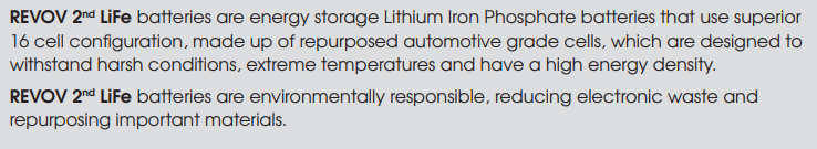 REVOV 2nd LiFe R200 Lithium-Iron Battery 51.2V 200Ah 10.2kWh.