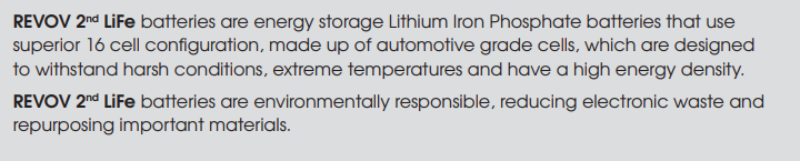 REVOV 2nd LiFe R9 Lithium-Iron Battery R9 51.2V 220Ah 11.2kWh.