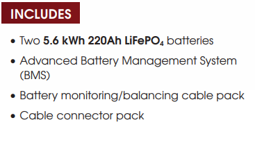 REVOV 2nd LiFe R9 Lithium-Iron Battery R9 51.2V 220Ah 11.2kWh.