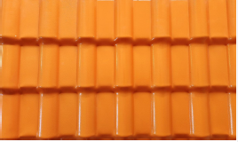 ASA Roof Tiles - RT04 - Orange Length: 5.0m, 6.6m, 11.61m. Width: 1050mm, Effect Width: 960mm, Thickness: 3.0mm