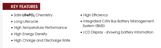 REVOV 1st LiFe 4U 51.2V, B100Ah, 5.1 kWh, Telecoms Grade Battery with built in BMS