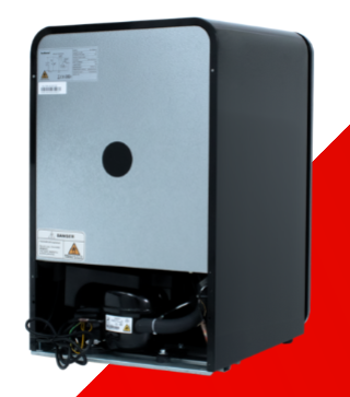 Snomaster SC-70R  68L Counter-Top Retro Beverage Cooler - Black