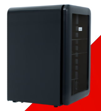 Snomaster SC-70R  68L Counter-Top Retro Beverage Cooler - Black