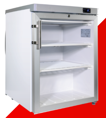 Snomaster SM-220F - 97L Under-Counter Freezer Glass Door
