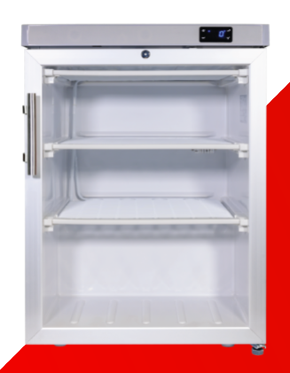 Snomaster SM-220F - 97L Under-Counter Freezer Glass Door