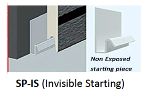 Steel Insulation Wall Panels - SP-IS Invisible Starting Joint  (sold per meter)