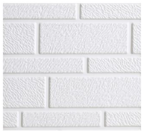 Steel Insulation Wall Panels - SSP113 White Brick5.90m length x 41cm width