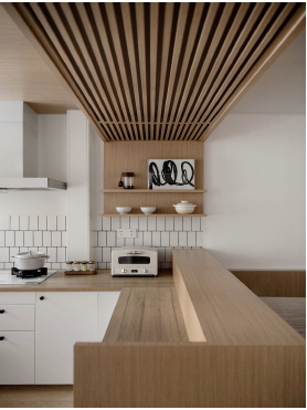Camfly 168G182 Chestnut Fluted Slat Wall Cladding Length: 2900mm, Width: 170mm, Thickness: 23mm (Copy)