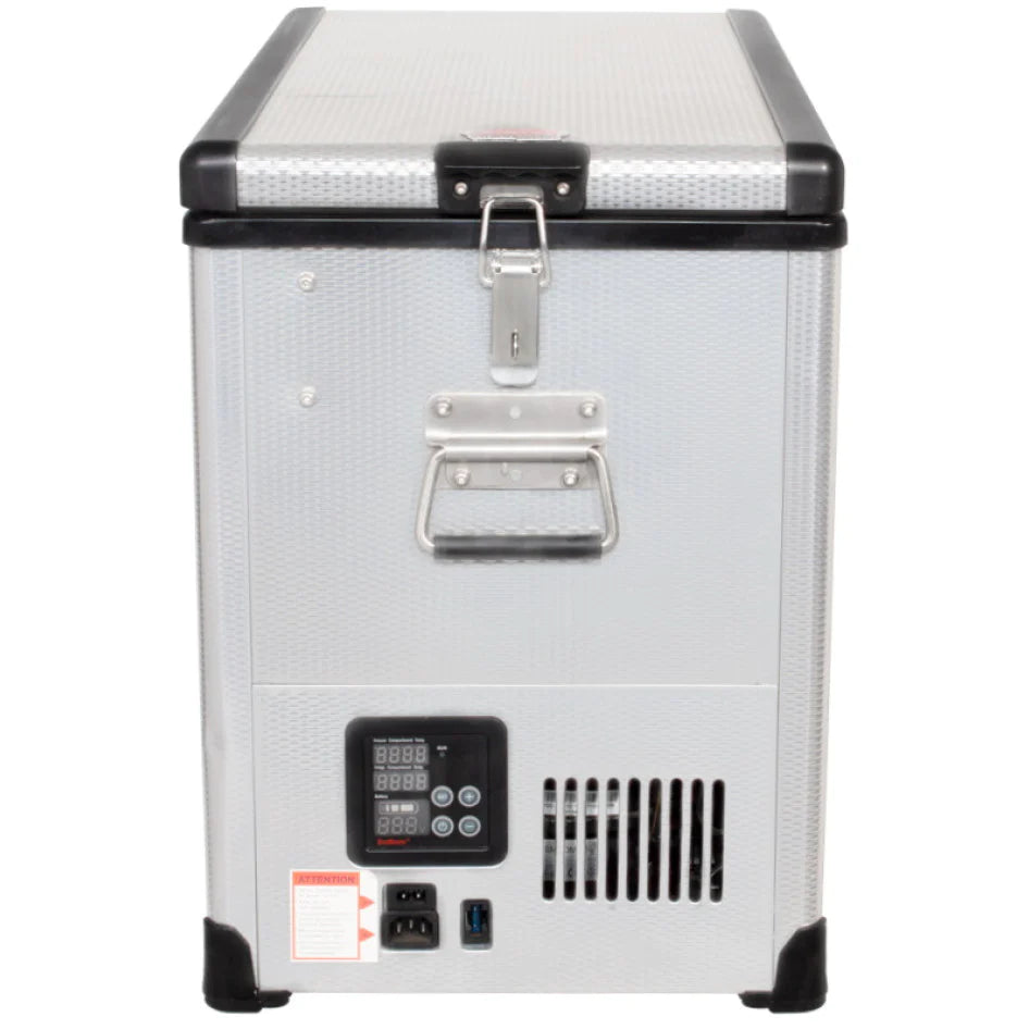 SnoMaster SMDZTR42D 40lt Dual Compartment Stainless Steel Fridge/Fr