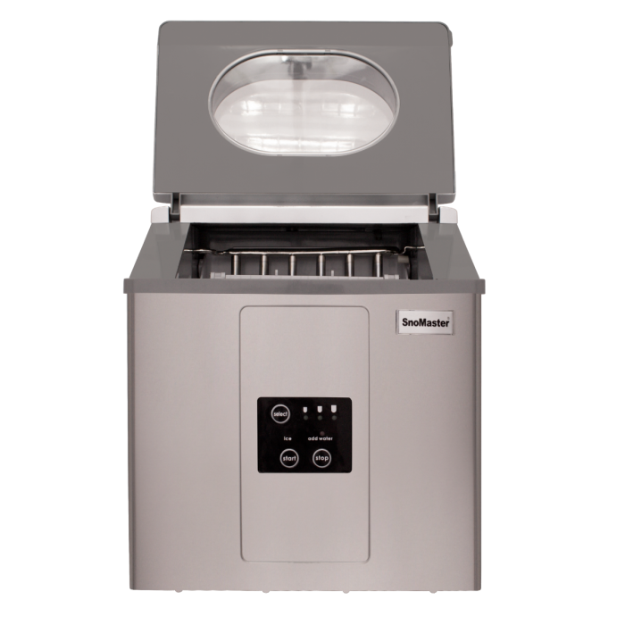 Snomaster ZBC-15 - 15Kg Counter-Top Ice-Maker - Stainless Steel