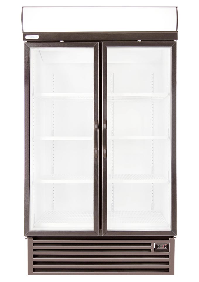 Staycold hd1140f double glass door upright freezer