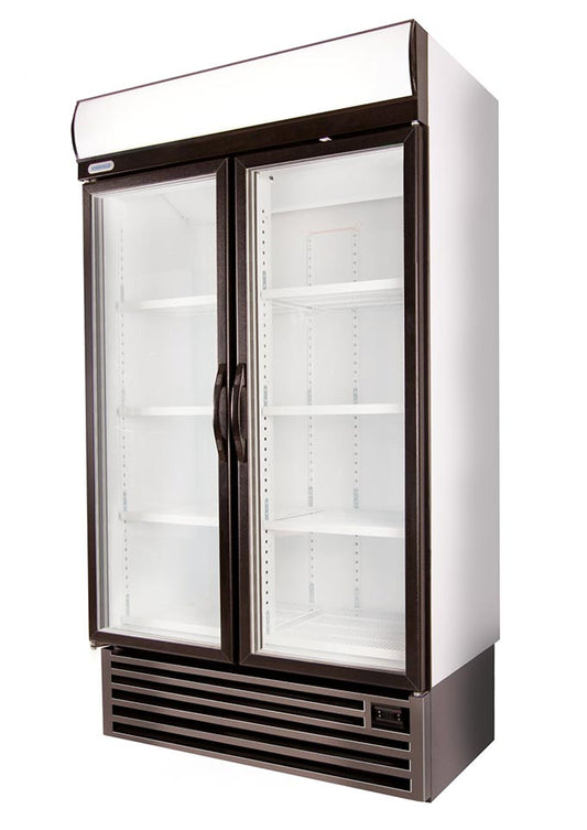 Staycold hd1140f double glass door upright freezer