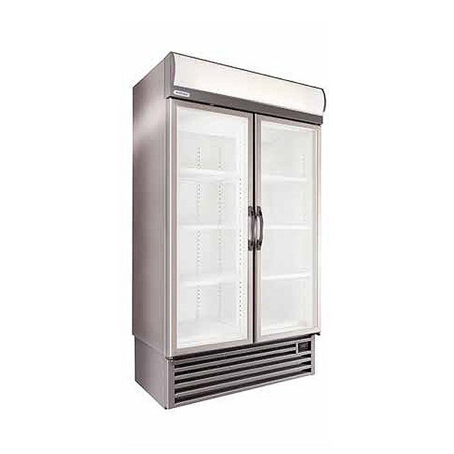 Staycold hd1140fs double glass door upright freezer