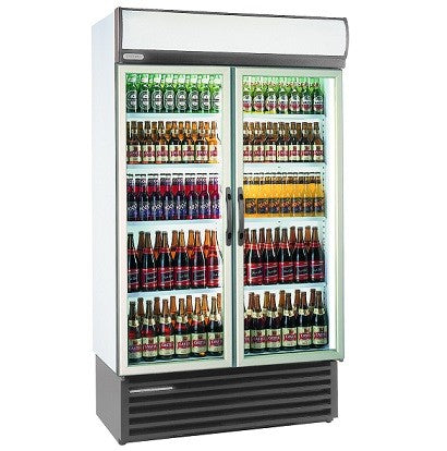 Staycold hd1140lfs s/s double door beverage cooler