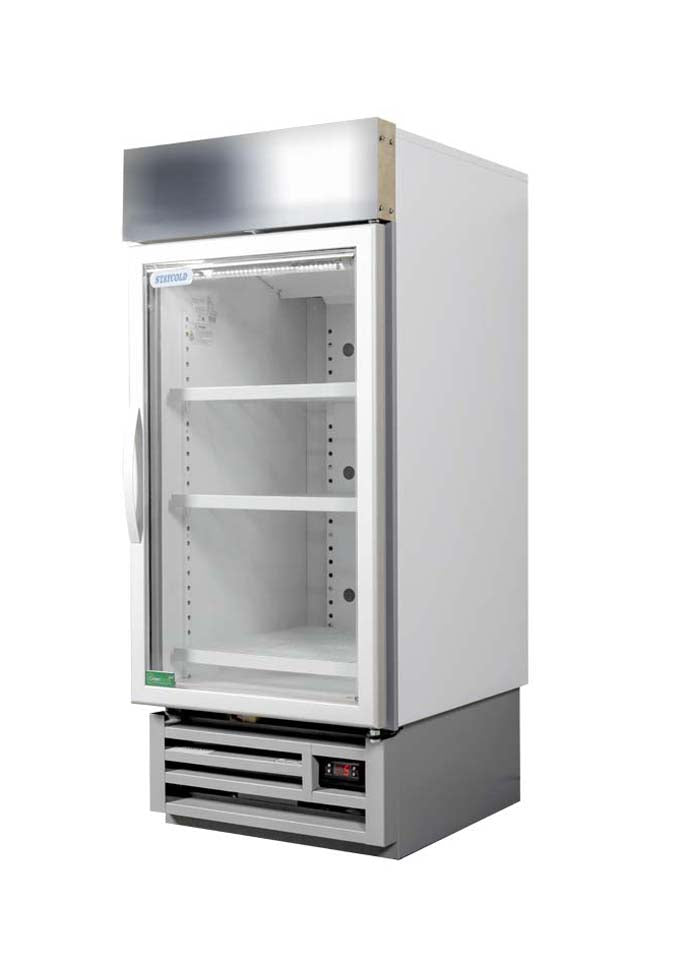 Staycold hd580f upright glass door freezer