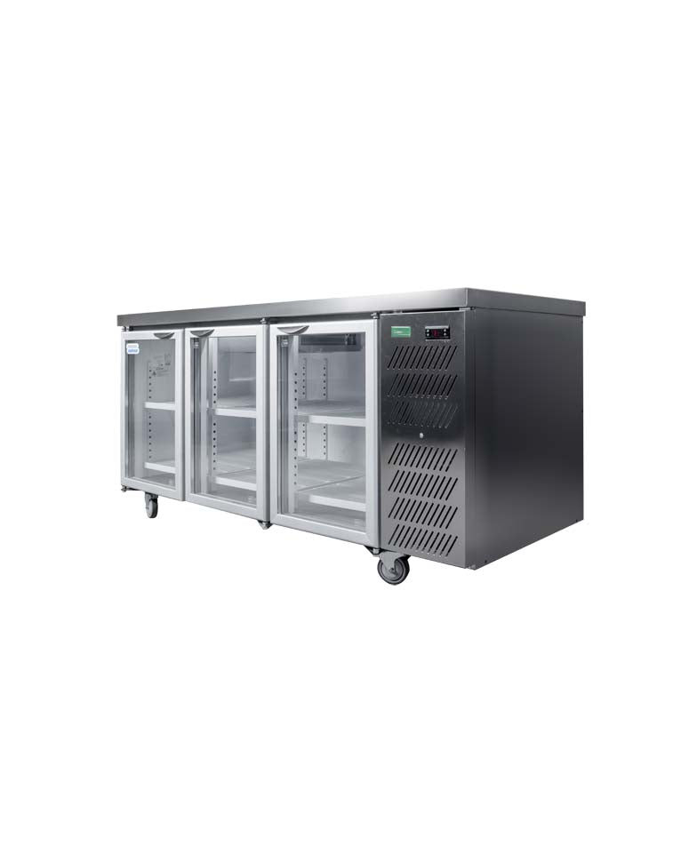 Staycold hdu1800-hc glass door under bar fridge