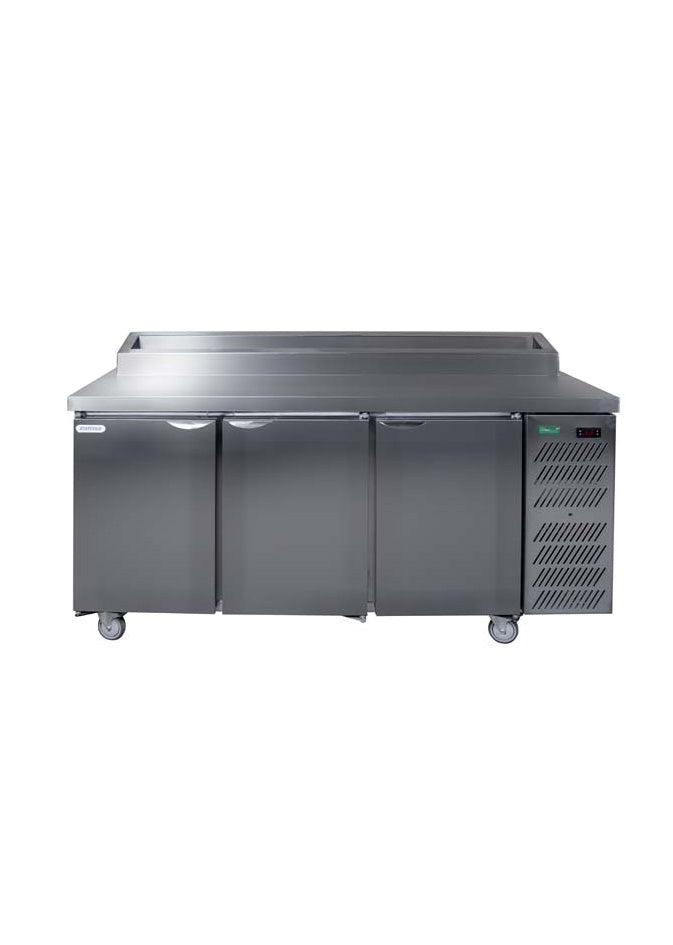 Staycold shdu1800-phc stainless steel door pizza top under bar fridge