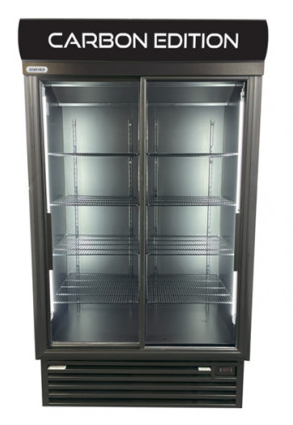 Staycold  SD1140-CE Black Carbon double door Sliding beverage cooler