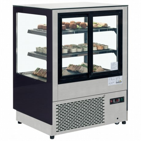 TEFCOLD LPD900F 140lt REFRIGERATED FLAT GLASS DISPLAY CASE