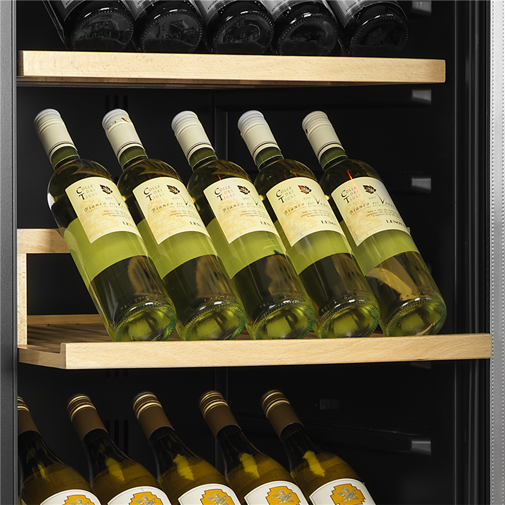 TEFCOLD TFW400-2F FRAMELESS GLASS DOOR WINE COOLER (DUAL ZONE , 163 BOTTLE)