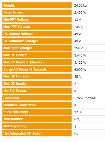 Victron MultiPlus 48-3000-35-32 & SmartSolar MPPT 250/60-Tr