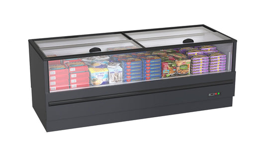 Grandé-Lux Glass Top and sides Island Freezer 2,5m (1070L)