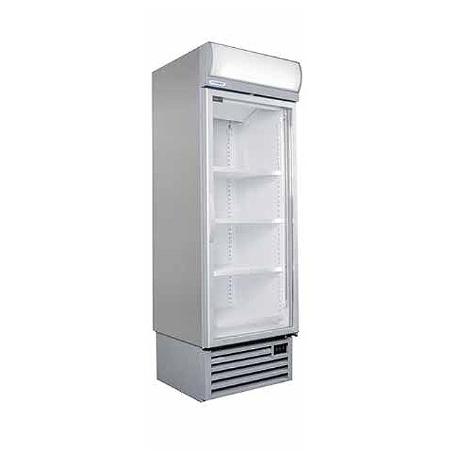 Staycold hd690fs s/s upright glass door freezer